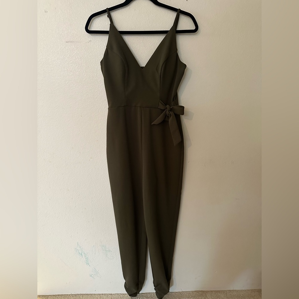 Trixxi Olive Green Jumpsuit